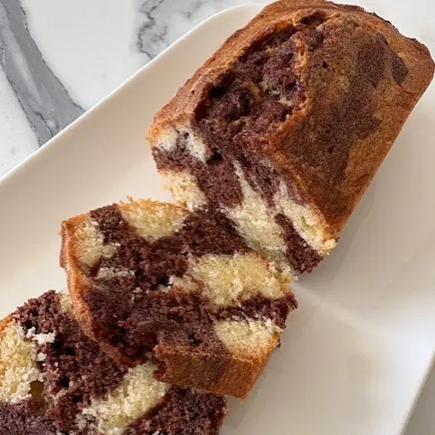 Cake marbré glaçage sirop